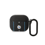 BMW AirPods 3 Kılıfı - Mavi Beyaz Çizgili PU Deri