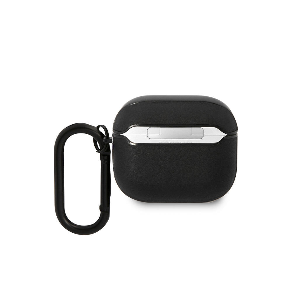 BMW AirPods 3 Kılıfı - Mavi Beyaz Çizgili PU Deri