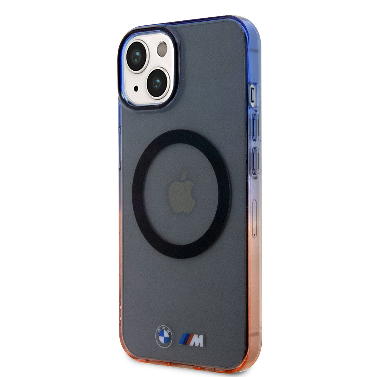iPhone 14 Uyumlu Kılıf Bmw Lisanslı Magsafe Kablosuz Şarj Özellikli Transparan Renk Geçişli Tasarım