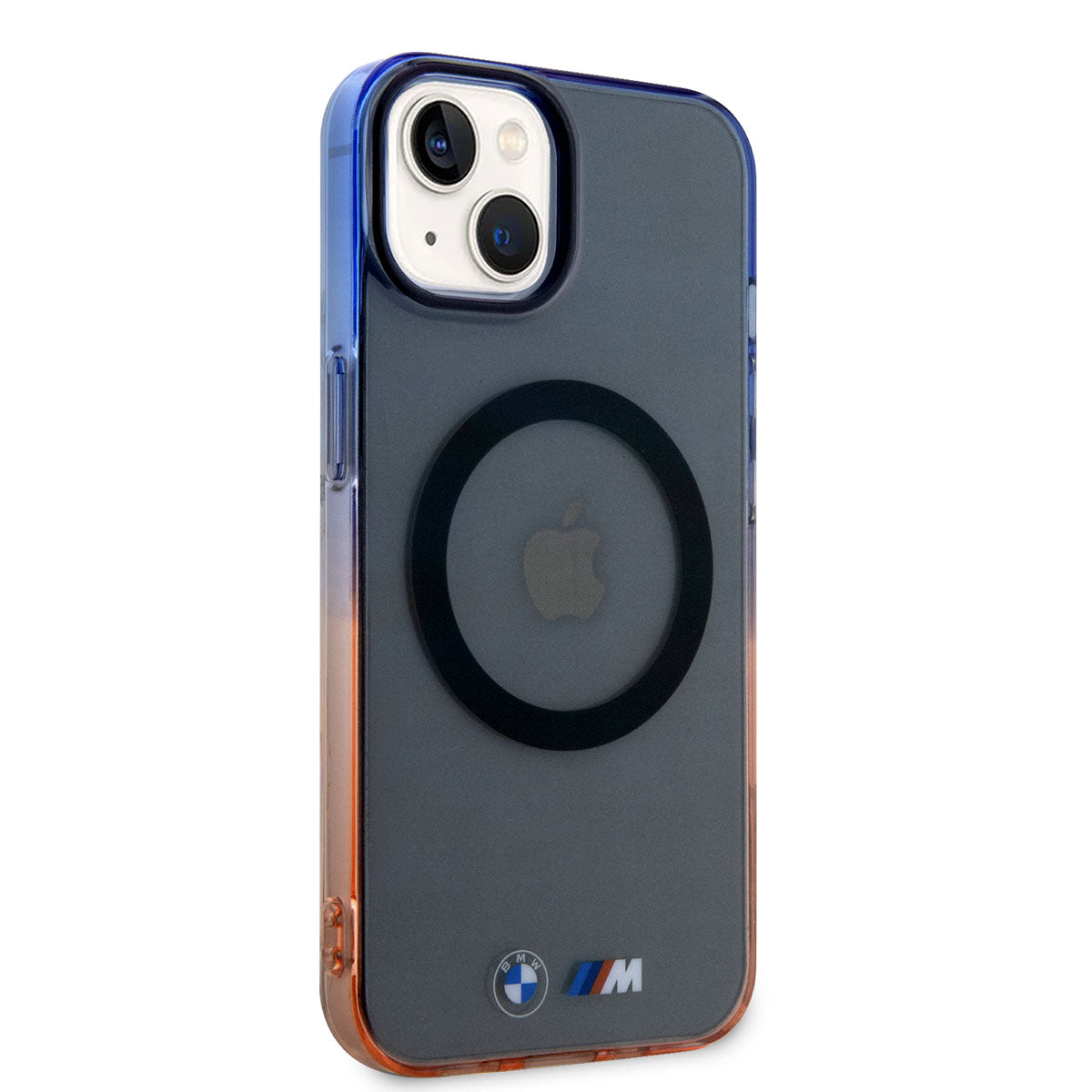 iPhone 14 Uyumlu Kılıf Bmw Lisanslı Magsafe Kablosuz Şarj Özellikli Transparan Renk Geçişli Tasarım