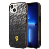 iPhone 14 Kılıf Ferrari Lisanlı Transparan SF Baskılı Dizayn
