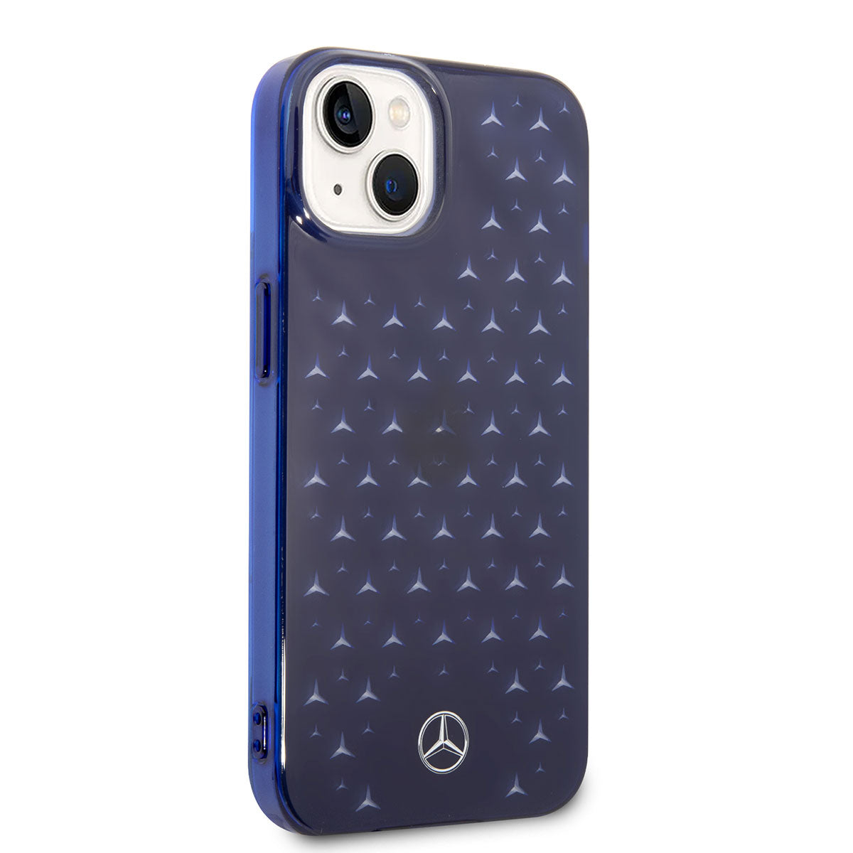 iPhone 14 Plus Uyumlu Kılıf Mercedes Benz Lisanslı Transparan Yıldızlı Tasarım