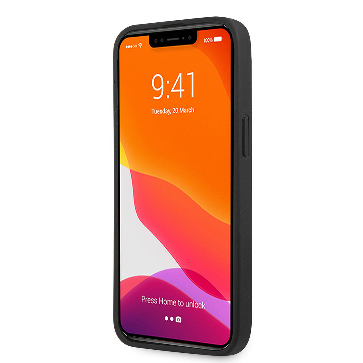 iPhone 14 Pro Max Uyumlu Kılıf Lisanslı Leather Deri Çizgili Kabartmalı Tasarım