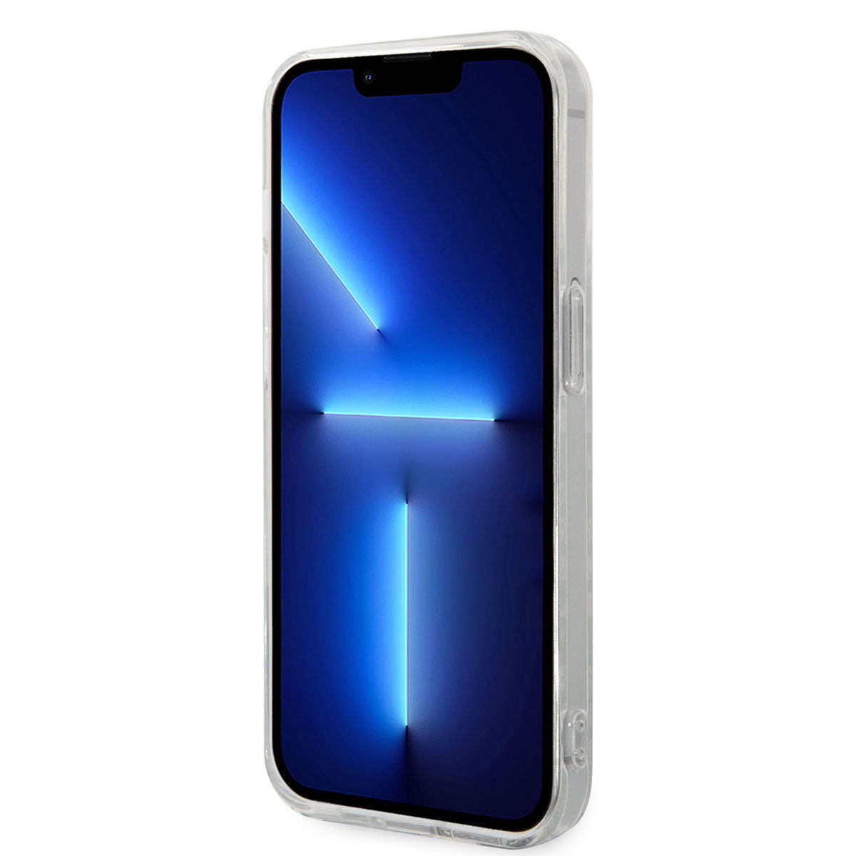 iPhone 14 Pro Max Uyumlu Kılıf Lisanslı Transparan Çift Katmanlı Karbon Tasarımlı