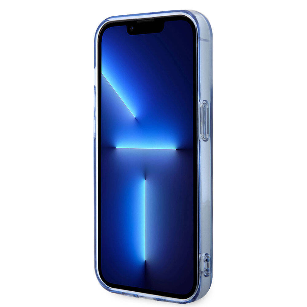 iPhone 14 Pro Max Uyumlu Kılıf Bmw Lisanslı Magsafe Kablosuz Şarj Özellikli Transparan Tricolor Stripes