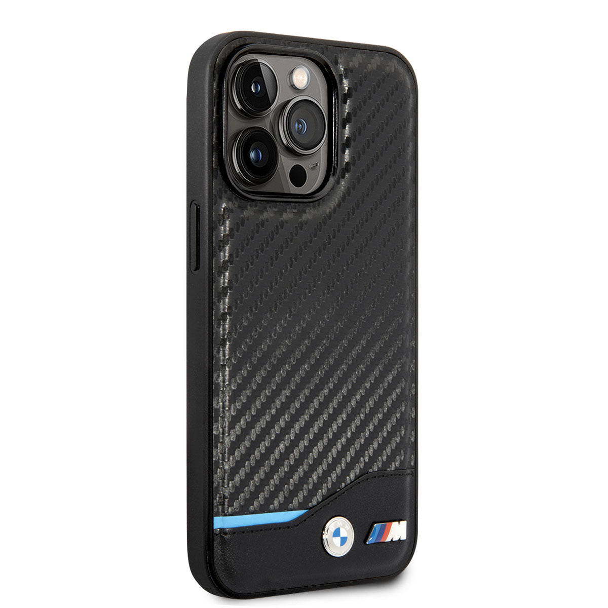 iPhone 14 Pro Max Kılıf BMW PU Deri Ve Karbon Dizayn