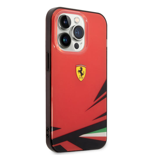 iPhone 14 Pro Max Kılıf Ferrari İtalyan Bayrak Baskılı Dizayn