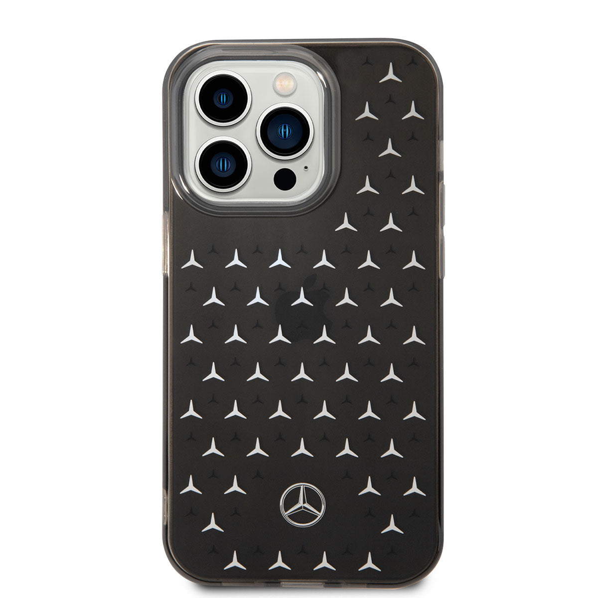 iPhone 14 Pro Max Uyumlu Kılıf Mercedes Benz Lisanslı Çift Katmanlı Yıldız Desenli Tasarım