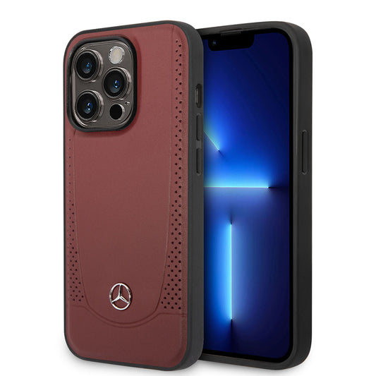 iPhone 14 Pro Max Uyumlu Kılıf Mercedes Benz Lisanslı Magsafe Kablosuz Şarj Özellikli Urban Deri
