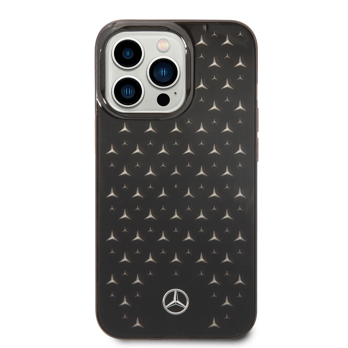 iPhone 14 Pro Max Uyumlu Kılıf Mercedes Benz Lisanslı Transparan Yıldızlı Tasarım