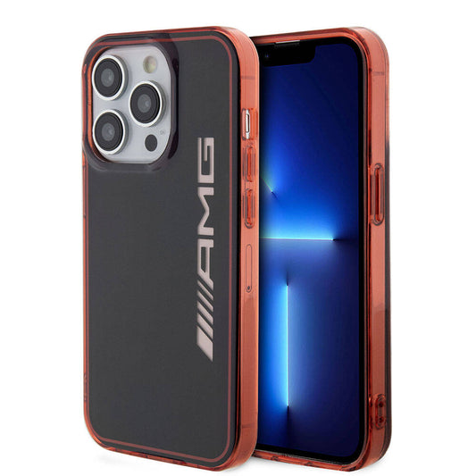 iPhone 15 Pro Uyumlu Kılıf AMG Lisanslı Çift Katmanlı Şeffaf Büyük Logo