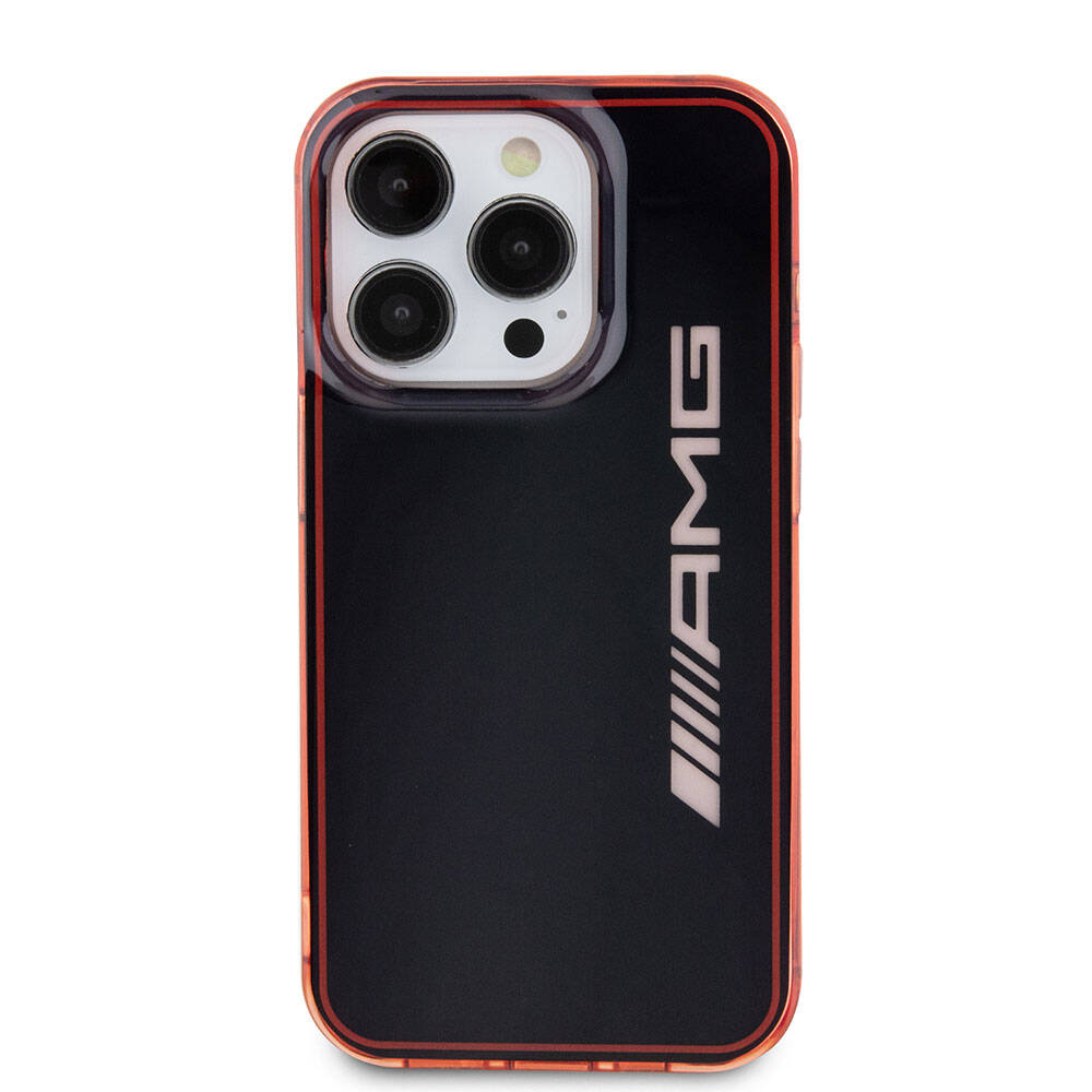 iPhone 15 Pro Uyumlu Kılıf AMG Lisanslı Çift Katmanlı Şeffaf Büyük Logo