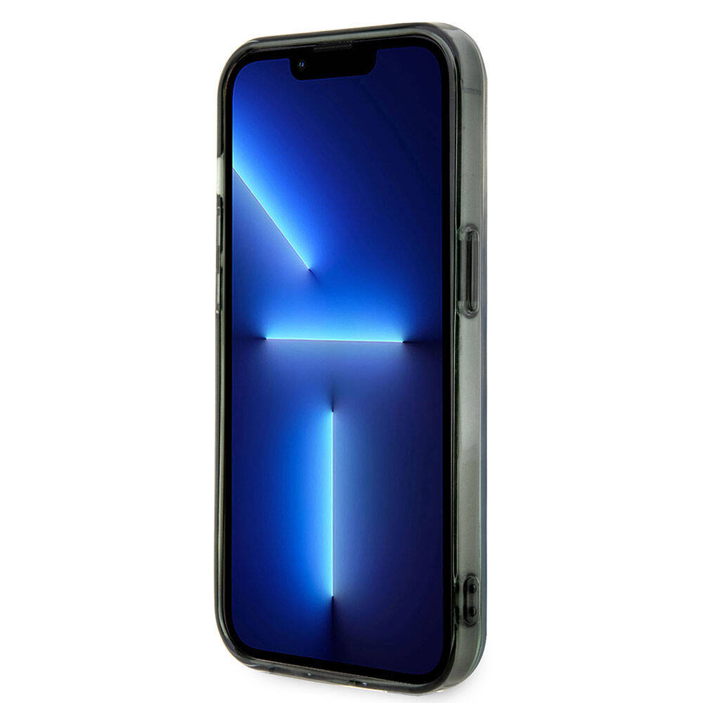 iPhone 15 Pro Uyumlu Kılıf Bmw Lisanslı Magsafe Kablosuz Şarj Özellikli Transparan Renk Geçişli Iridescent