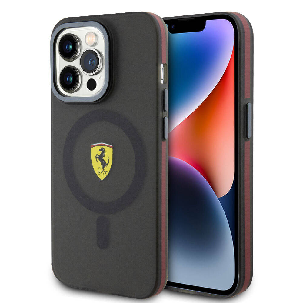 iPhone 15 Pro Uyumlu Kılıf Magsafe Kablosuz Şarj Özellikli Destekli Kontrast Bumper