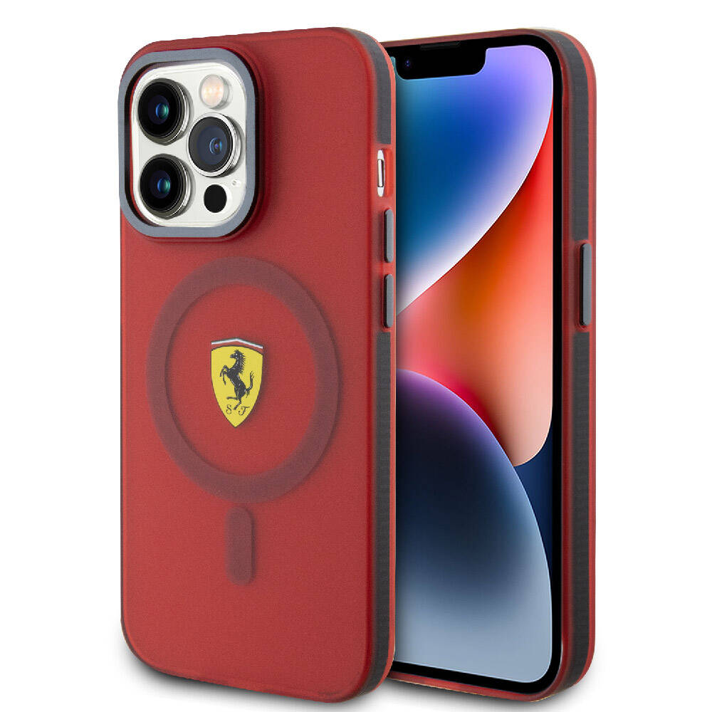 iPhone 15 Pro Uyumlu Kılıf Magsafe Kablosuz Şarj Özellikli Destekli Kontrast Bumper