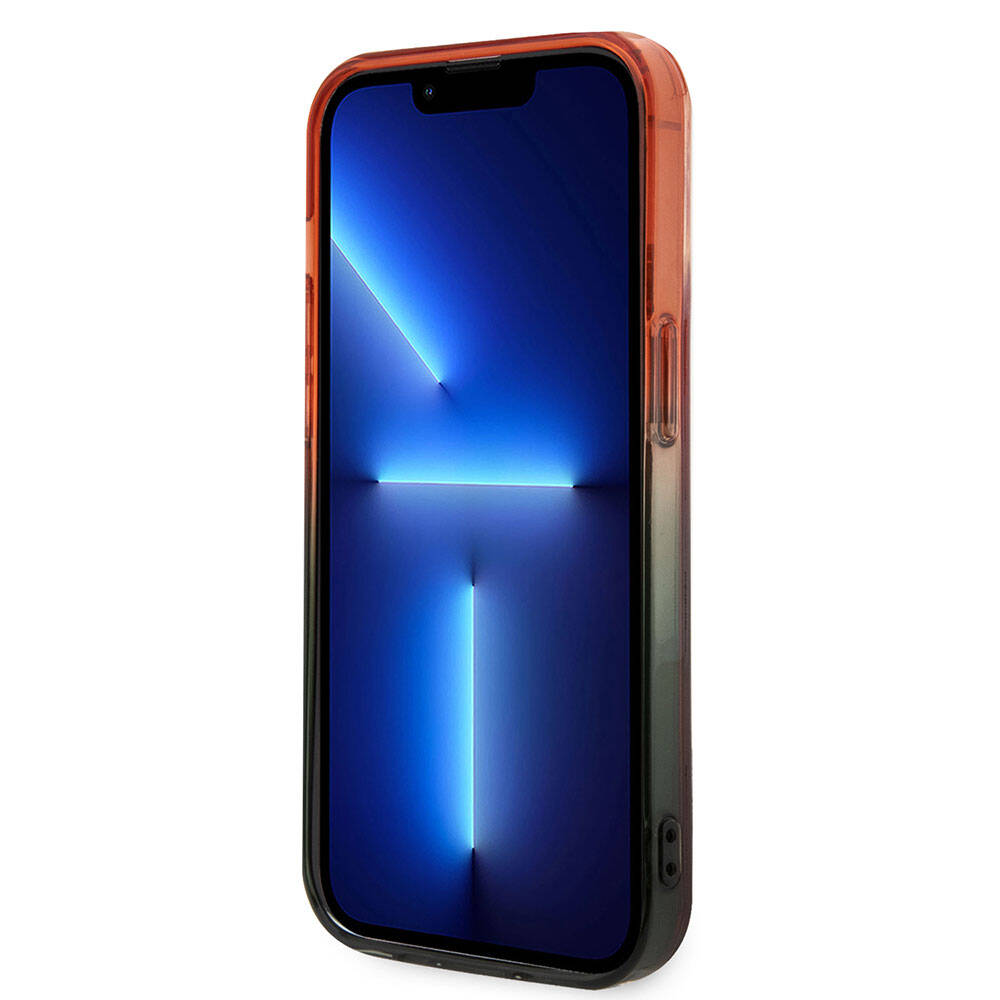 iPhone 15 Pro Uyumlu Kılıf Lisanslı Transparan SF Yazılı Kenarları Renk Geçişli