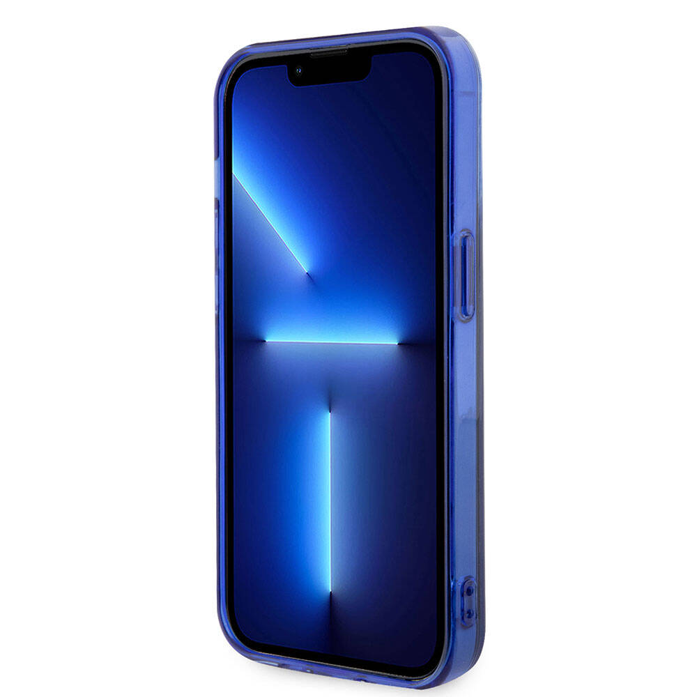 iPhone 15 Pro Uyumlu Kılıf Mercedes Benz Lisanslı Magsafe Kablosuz Şarj Özellikli Mavi Yıldız Desenli