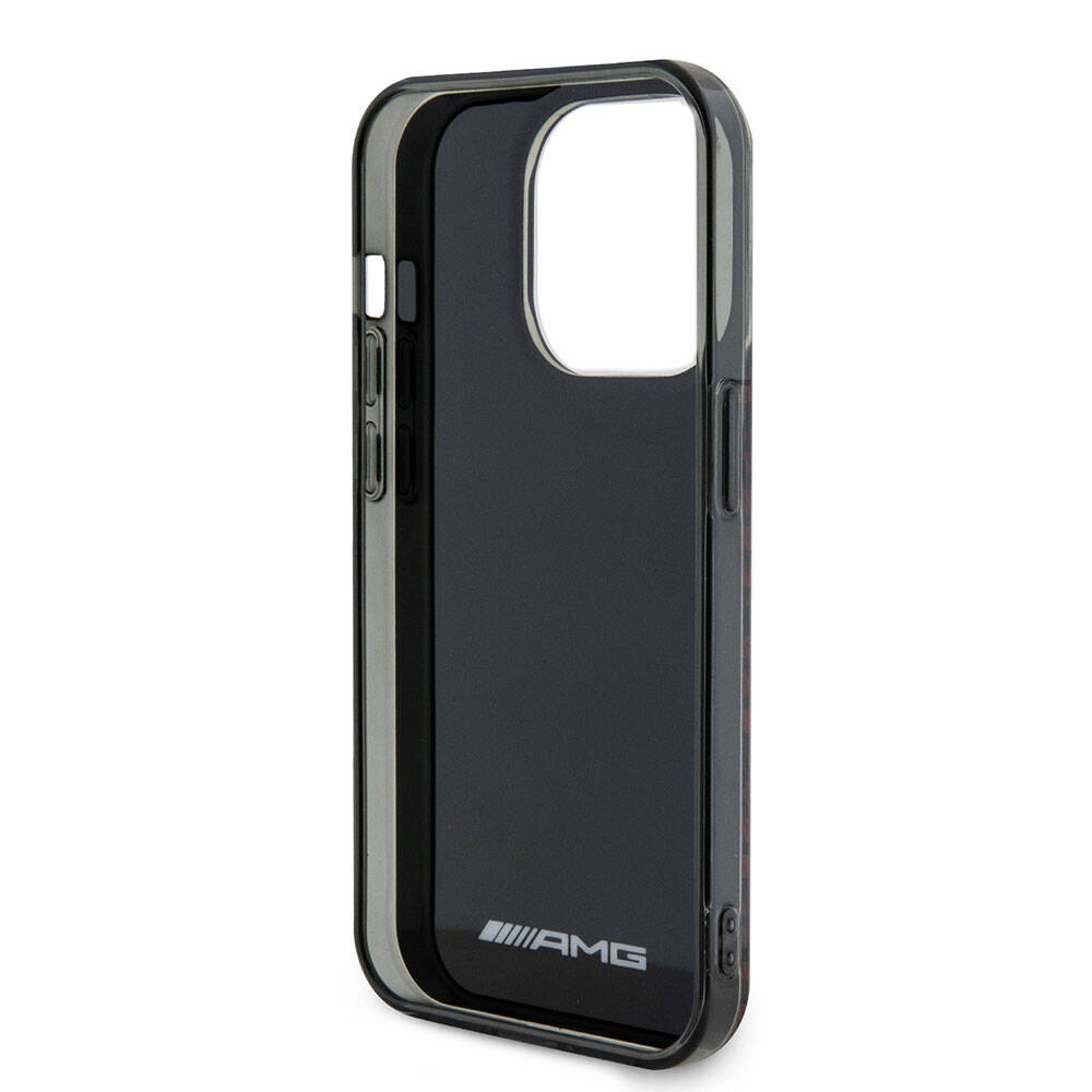 iPhone 15 Pro Max Uyumlu Kılıf AMG Lisanslı Çift Katmanlı Büyük Dörtgen Şerit Desenli
