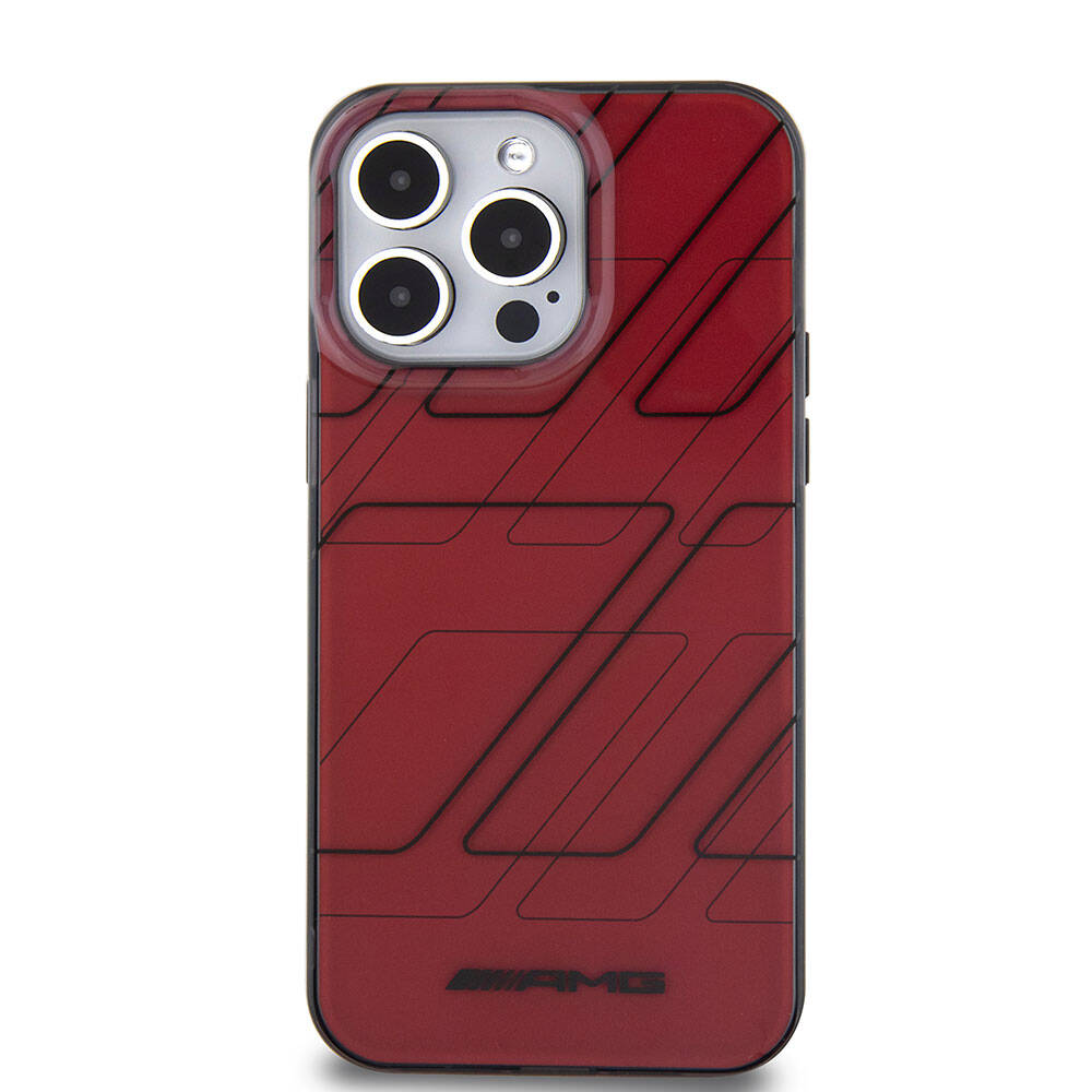 iPhone 15 Pro Max Uyumlu Kılıf AMG Lisanslı Çift Katmanlı Dörtgen Desenli