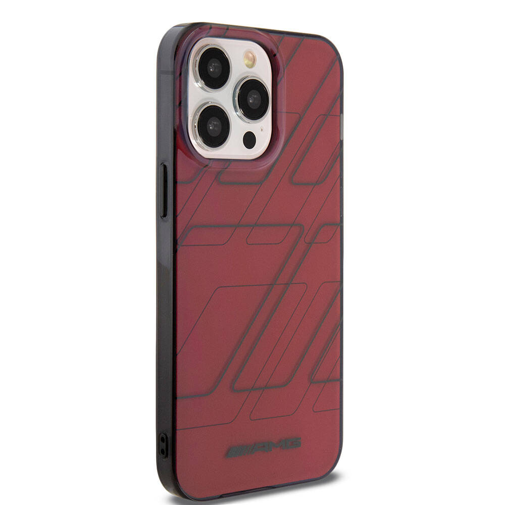 iPhone 15 Pro Max Uyumlu Kılıf AMG Lisanslı Çift Katmanlı Dörtgen Desenli