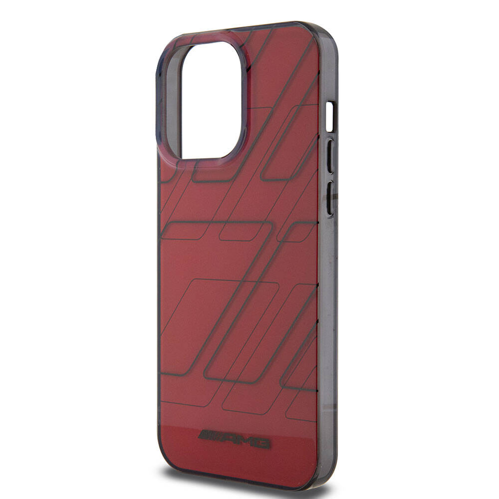 iPhone 15 Pro Max Uyumlu Kılıf AMG Lisanslı Çift Katmanlı Dörtgen Desenli