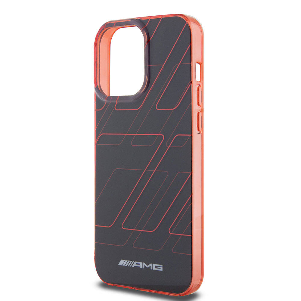 iPhone 15 Pro Max Uyumlu Kılıf AMG Lisanslı Çift Katmanlı Dörtgen Desenli