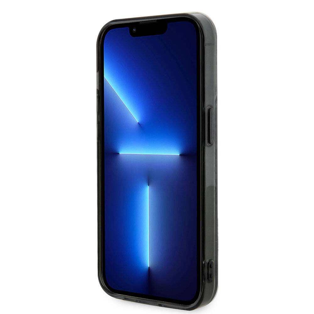 iPhone 15 Pro Max Uyumlu Kılıf AMG Lisanslı Magsafe Kablosuz Şarj Özellikli Eşkenar Dörtgen Desen Transparan