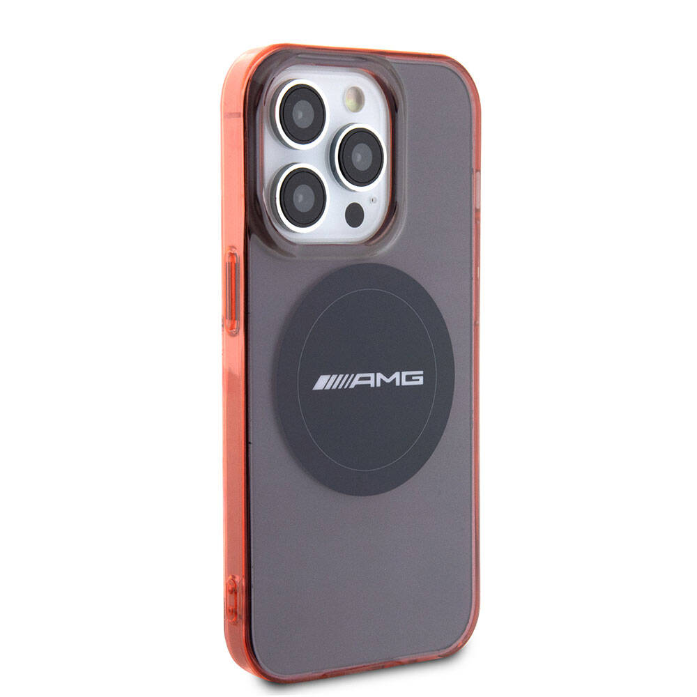 iPhone 15 Pro Max Uyumlu Kılıf AMG Lisanslı Magsafe Kablosuz Şarj Özellikli Transparan Timeless