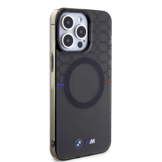 iPhone 15 Pro Max Kılıf BMW M-safe Şarj Özellikli Transparan M Dizayn Lisanslı