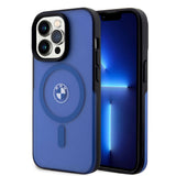 iPhone 15 Pro Max Uyumlu Kılıf Bmw Lisanslı Magsafe Kablosuz Şarj Özellikli Iml Baskı Logolu Buzlu Mat