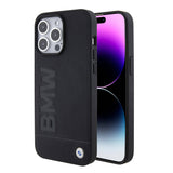 iPhone 15 Pro Max Uyumlu Kılıf Bmw Lisanslı Original Licensed Magsafe Kablosuz Şarj Özellikli Sıcak Damga Logolu Deri