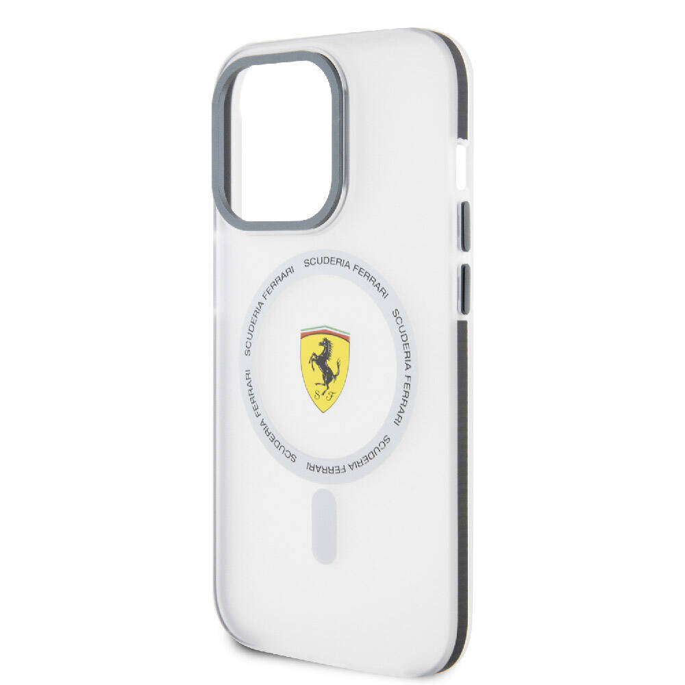 iPhone 15 Pro Max Uyumlu Kılıf Lisanslı Magsafe Kablosuz Şarj Özellikli Kontrast Bumper SF Ring