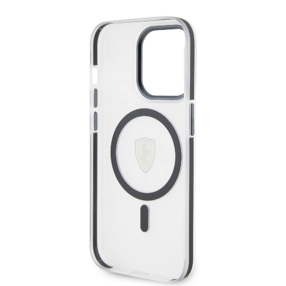 iPhone 15 Pro Max Uyumlu Kılıf Lisanslı Magsafe Kablosuz Şarj Özellikli Kontrast Bumper SF Ring