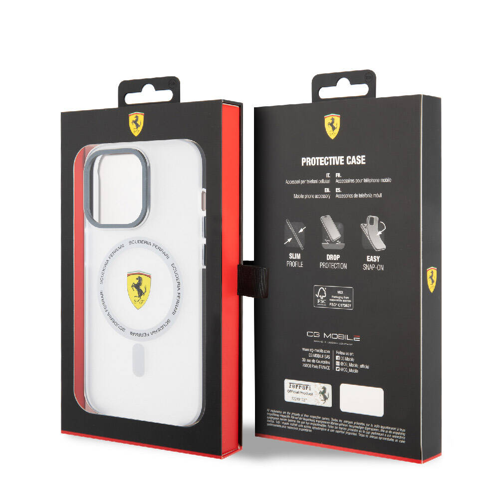 iPhone 15 Pro Max Uyumlu Kılıf Lisanslı Magsafe Kablosuz Şarj Özellikli Kontrast Bumper SF Ring