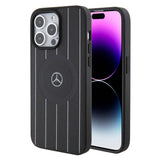 iPhone 15 Pro Max Uyumlu Kılıf Mercedes Benz Lisanslı Magsafe Kablosuz Şarj Özellikli Baskı Logolu Deri