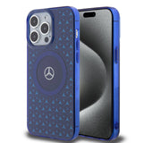 iPhone 15 Pro Max Uyumlu Kılıf Mercedes Benz Lisanslı Magsafe Kablosuz Şarj Özellikli Mini Yıldız Desenli