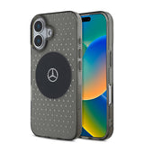 iPhone 16 Uyumlu Kılıf Mercedes Benz Lisanslı Lisans Magsafe Kablosuz Şarj Özellikli Yıldız Desenli Transparan