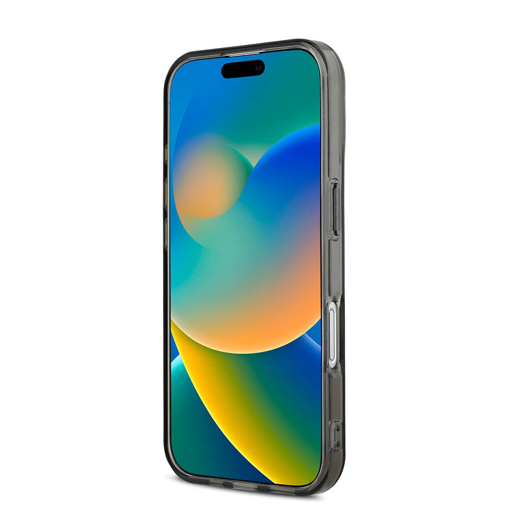 iPhone 16 Plus Uyumlu Kılıf Mercedes Benz Lisanslı Magsafe Kablosuz Şarj Özellikli Yıldız Desenli Transparan