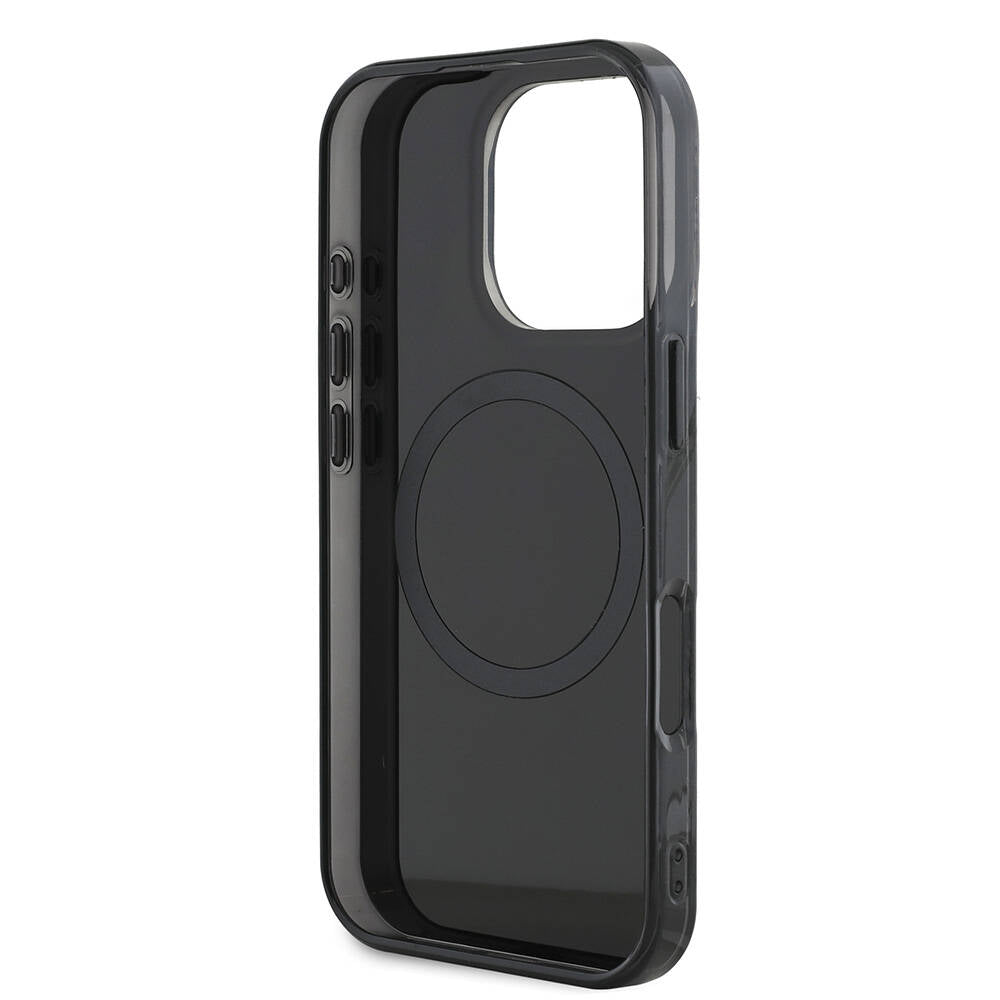 iPhone 16 Pro Uyumlu Kılıf AMG Lisanslı Çift Katmanlı Kırmızı Çapraz Çizgili