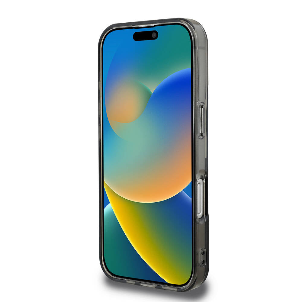 iPhone 16 Pro Uyumlu Kılıf Bmw Lisanslı M Logolu Üç Renk Çizgili Motorsport Vertical Stripe