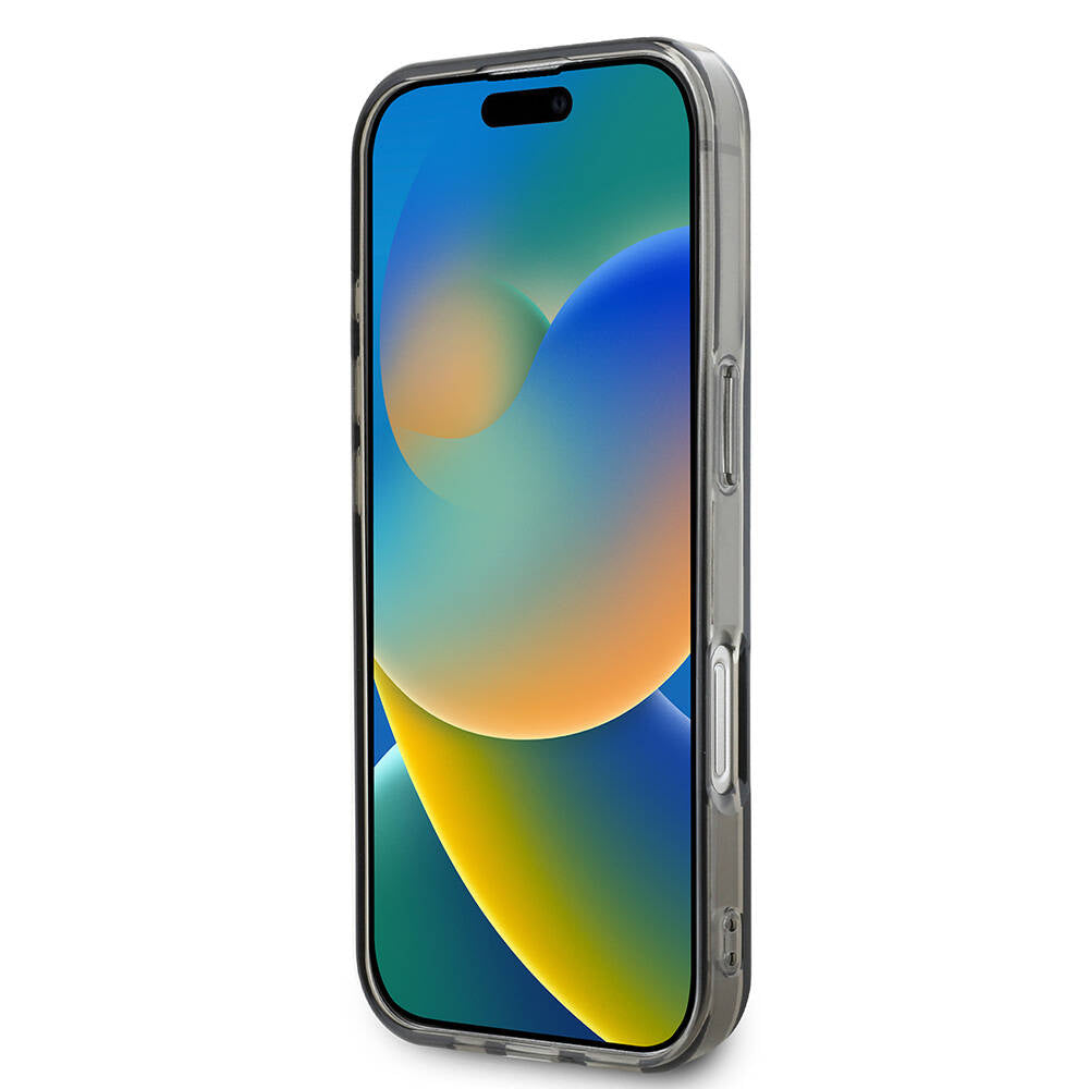 iPhone 16 Pro Uyumlu Kılıf Mercedes Benz Lisanslı Magsafe Kablosuz Şarj Özellikli Saydam Yüzey Silver Ring