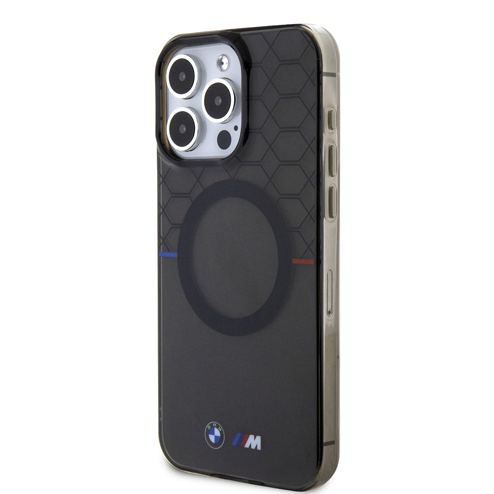 Apple iPhone 16 Pro Max Kılıf BMW Magsafe Şarj Özellikli Transparan M Dizayn Orjinal Lisanslı Kapak