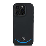 iPhone 16 Pro Max Kılıf Mercedes-Benz Lisanslı M-safe Şarj Özellikli 3D Metal LogoluDeri