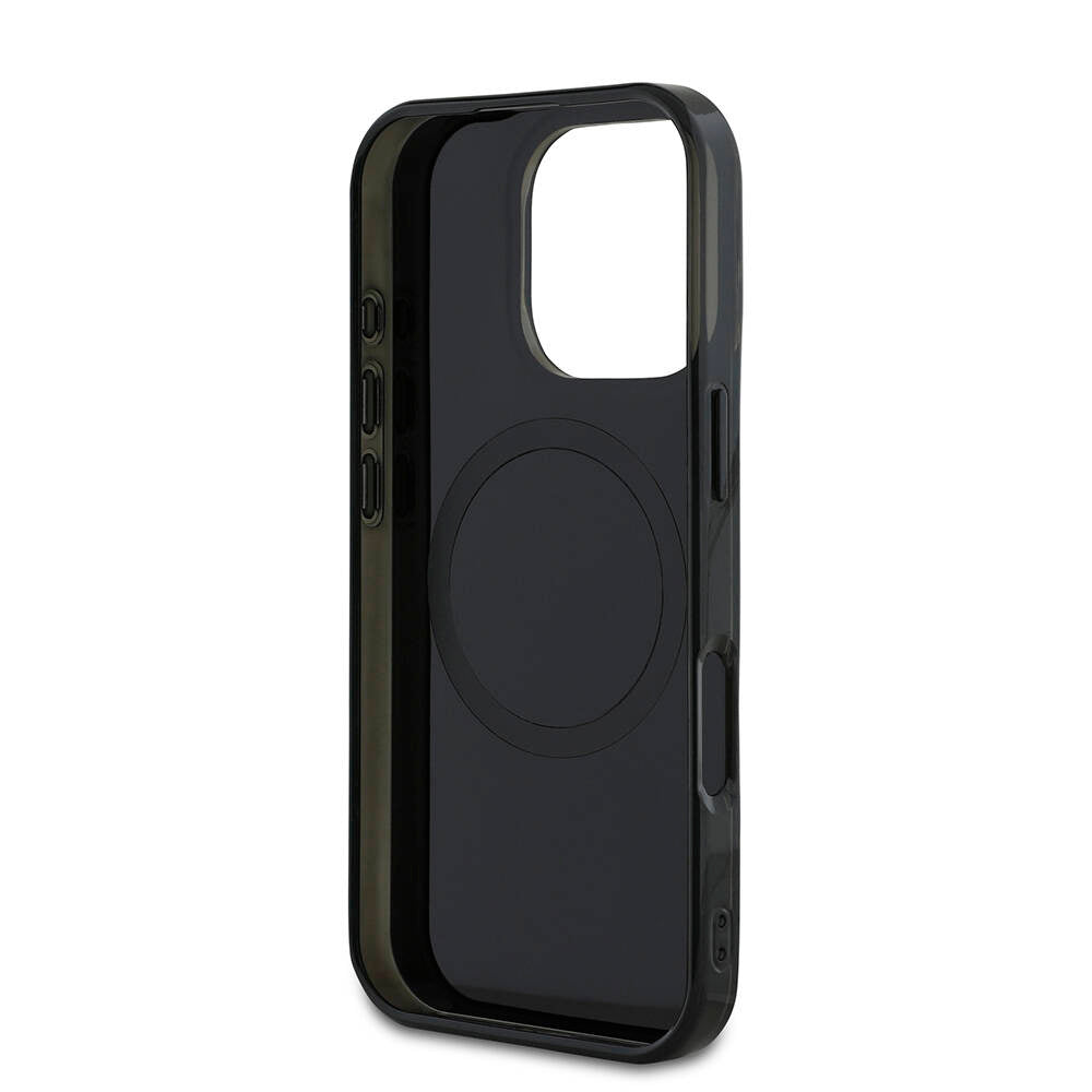 iPhone 16 Pro Max Uyumlu Kılıf Mercedes Benz Lisanslı Magsafe Kablosuz Şarj Özellikli Çift Katmanlı Paralel Çizgi Desen