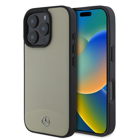 iPhone 16 Pro Max Uyumlu Kılıf Mercedes Benz Lisanslı Magsafe Kablosuz Şarj Özellikli Dokulu ve Düz Deri