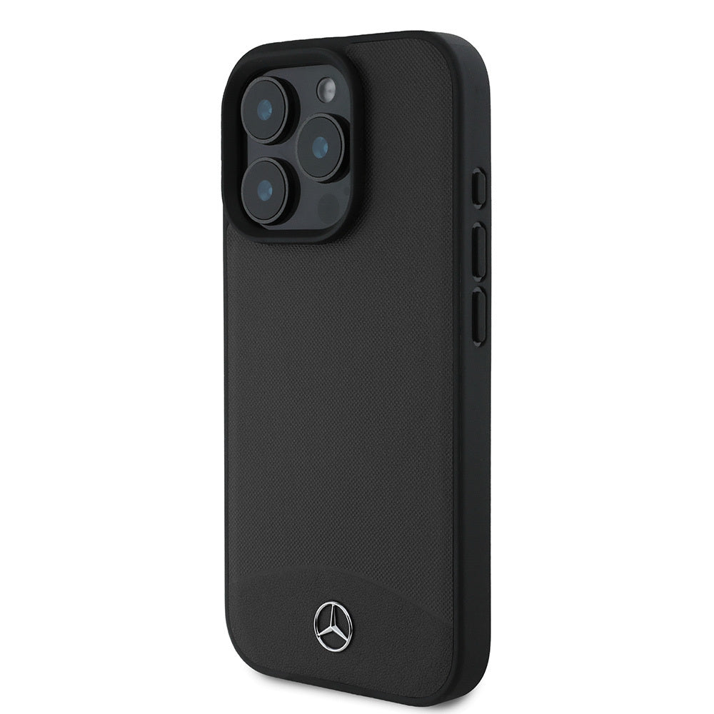 iPhone 16 Pro Max Uyumlu Kılıf Mercedes Benz Lisanslı Magsafe Kablosuz Şarj Özellikli Dokulu ve Düz Deri