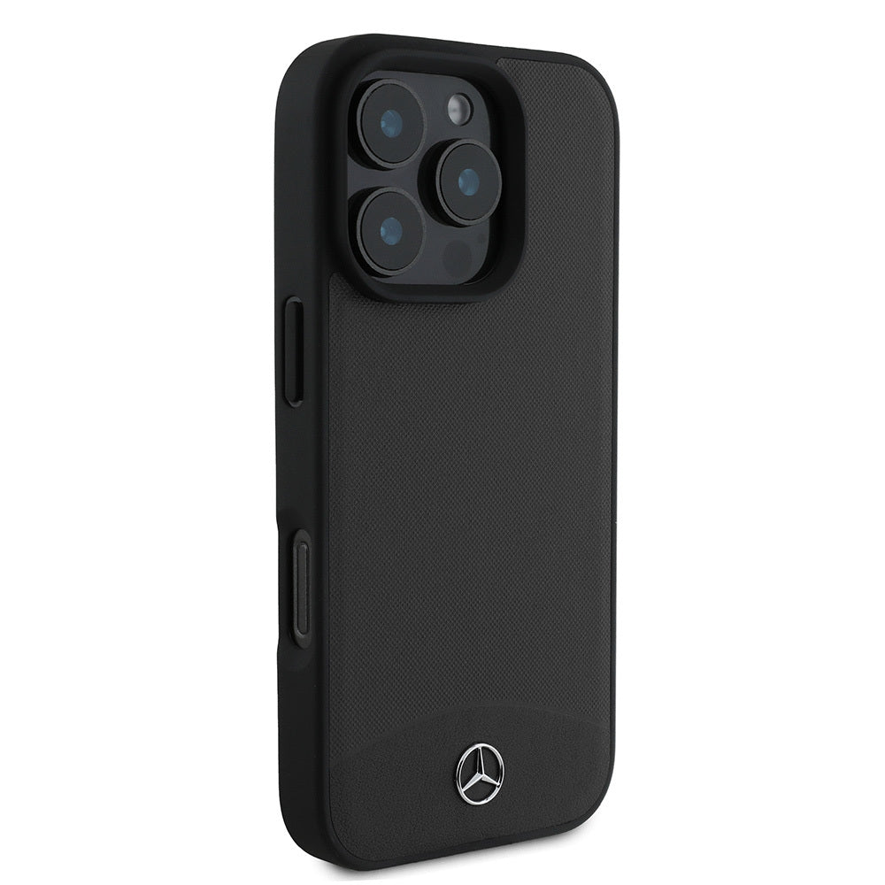 iPhone 16 Pro Max Uyumlu Kılıf Mercedes Benz Lisanslı Magsafe Kablosuz Şarj Özellikli Dokulu ve Düz Deri