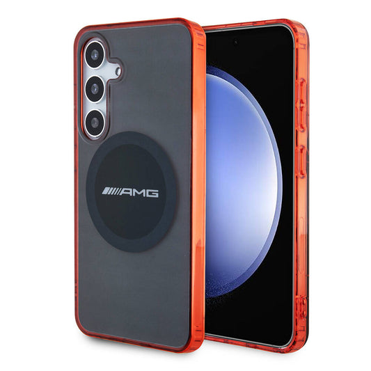 Galaxy S24 Uyumlu Kılıf AMG Lisanslı Magsafe Kablosuz Şarj Özellikli Transparan Timeless