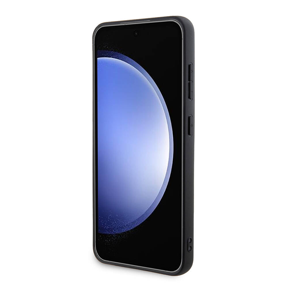 Galaxy S24 Uyumlu Kılıf Bmw Lisanslı M Logolu Üç Renk Çizgili Delikli Detail Line