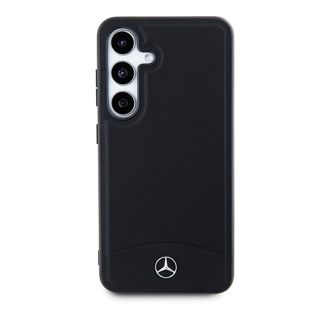 Galaxy S24 Uyumlu Kılıf Mercedes Benz Lisanslı Magsafe Kablosuz Şarj Özellikli Deri Dokumalı Sade